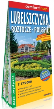 Lubelszczyzna, Roztocze, Polesie; laminowana mapa turystyczna 1:175 000