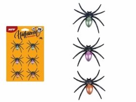 Pająk plastikowy metalizowany 6,5cm 6szt