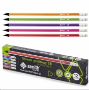 Ołówek grafitowy Zenith 2B mix
