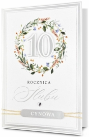 Karnet Rocznica ślubu 10