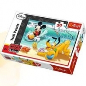 Myszka Miki i Przyjaciele Puzzle 30 Miki i Pluto na plaży (18207)