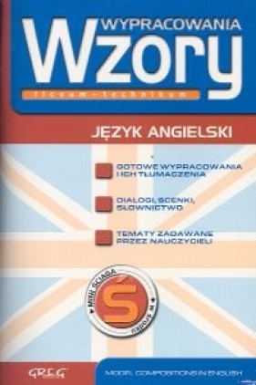 Wypracowania wzory Język angielski - Lenart Marta<br />