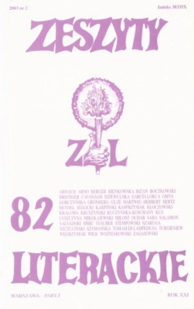 Zeszyty literackie 82 2/2003 - praca zbiorowa