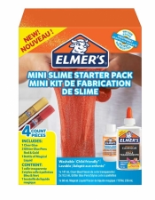 Elmer’s MINI zestaw startowy Slime, klej przezroczysty, kleje brokatowe w pisakach i Magiczny Płyn do Slime - 4 elementy (2097607)