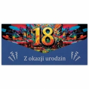 Karnet-koperta Urodziny 18