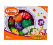 Owoce i warzywa do krojenia w koszyku