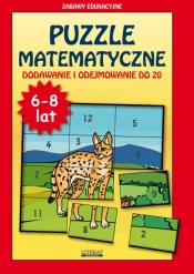 Puzzle matematyczne Dodawanie i odejmowanie do 20 - Guzowska Beata
