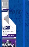 Kalendarz Techno niebieski A6 tyg. 2018