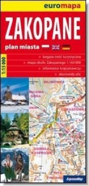 Zakopane i okolice plan miasta 1:15 000
