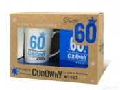 KUBEK 60 URODZINY GENIALNY FENOMENALNY CUDOWNY PO PROSTU WSP