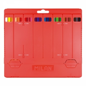 Kredki ołówkowe Milan 231 FLEXI BOX trójkątne, 24 kolory w plastikowym opakowaniu (0729324)