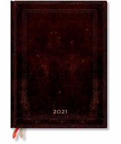 Kalendarz książkowy ultra 2021 12M Black Moroccan