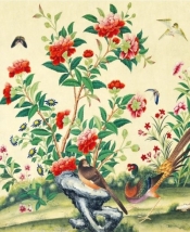 Karnet z kopertą Study of flowers and birds