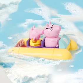 Tomy Toomies: Świnka Peppa - pływający ponton z figurkami (E73107C)