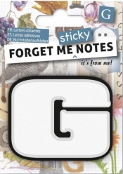Forget me sticky - notes kart samoprzylepnych litera G