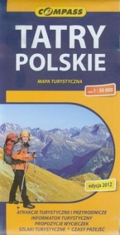 Tatry Polskie mapa turystyczna 1:30 000