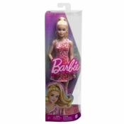 Lalka Barbie Fashionistas w różowo-czerwonej sukience (HJT02)