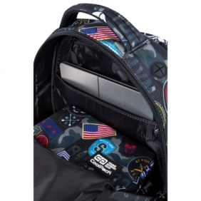 Plecak młodzieżowy CoolPack Factor, Military Patches (C02193)
