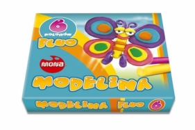 Modelina fluo 6 kolorów MONA