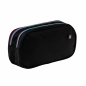 Astrabag, Piórnik 2 komory Black - Pink/Mint, AC9