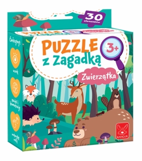 Puzzle z Zagadką Zwierzątka 30 el.