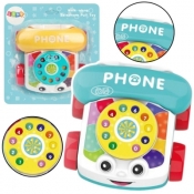 Telefon na kółkach do ciągnięcia kolorowy