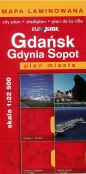 Gdańsk Gdynia Sopot plan miasta 1:22 500