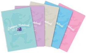 Zeszyt Oxford Campus Pastel A5/60k linia z marginesem, 1 szt