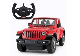 Auto R/C Jeep Wrangler Rubicon 1:14 Rastar czerwony