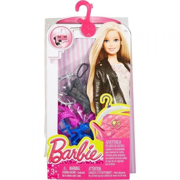 BARBIE Dodatki do ubranek, fioletowe