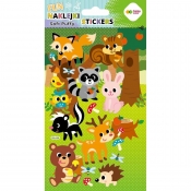 Naklejki 3D Soft Puffy Fun - Forest Animals, 110X205 mm, Happy Color