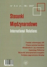 Stosunki Międzynarodowe 3-4/2007  Praca zbiorowa