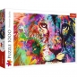 Trefl, Puzzle 1000 el. - Kolorowy lew (10707)