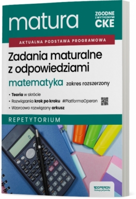 Zadania maturalne z odpowiedziami Matura 2027 Matematyka Zakres rozszerzony Repetytorium - Adam Konstantynowicz, Małgorzata Pająk
