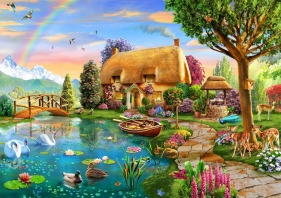 Bluebird Puzzle 2000: Chatka nad jeziorem (90007)