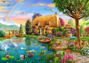 Bluebird Puzzle 2000: Chatka nad jeziorem (90007)