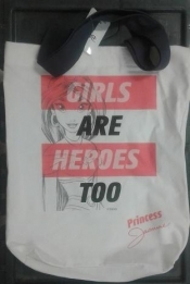 Torba na zakupy - Princess. Girls are heroes