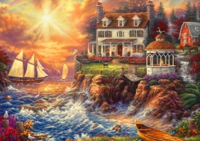 Bluebird Puzzle 1000: Dom nad klifem (70207)