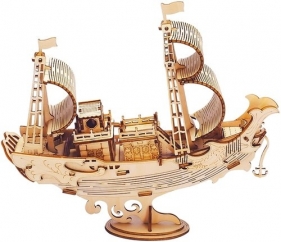 Drewniane Puzzle 3D Statek Japoński