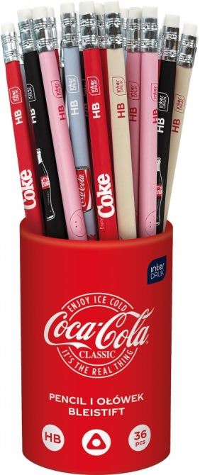 Ołówek z gumką Coca-Cola, 1 szt