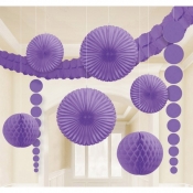 Zestaw dekoracyjny purpurowy, 9 elementów (243568-106-55)