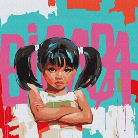 Malowania po numerach - Bimba 50x50cm