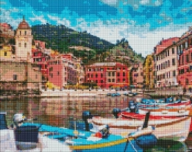 Diamentowa mozaika bez ramy - Miasteczko Włoch