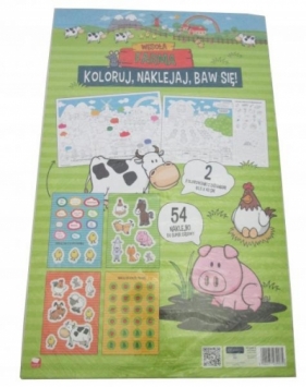 Megazestaw kreatywny Interdruk A2 Wesoła farma z naklejkami