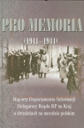 Pro memoria (1941-1944) Raporty Departamentu Informacji Delegatury Rządu