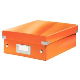 Pudło archiwizacyjne Leitz Click & Store z przegródkami - pomarańczowy 220 mm x 100 mm x 285 mm (60570044)