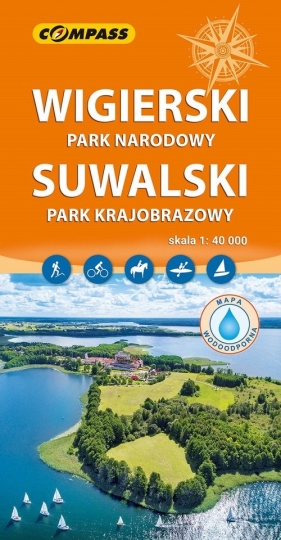 Wigierski Park Narodowy, Suwalski Park Krajobrazowy mapa laminowana - Opracowanie zbiorowe