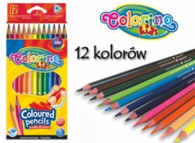 Kredki ołówkowe trójkątne 12 kolorów