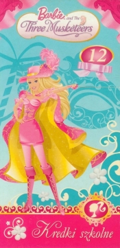 Kredki szkolne Bambino trójkątne 12 kolorów Barbie i Trzy Muszkieterki - <br />