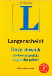 Duży słownik polsko angielski angielsko polski z płytą CD - <br />